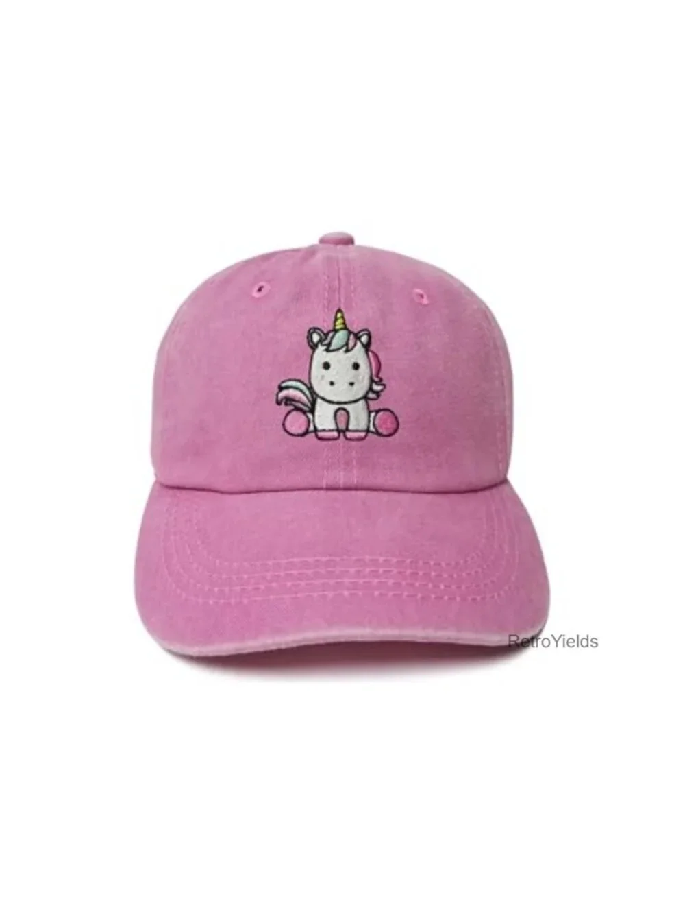Kids Unicorn Baseball Cap Embroidered Cotton Adjustable One Size